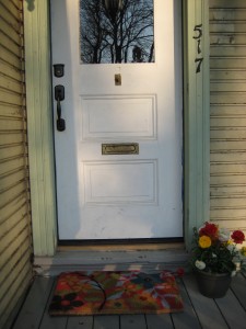 The front door of our house in midtown Sacramento